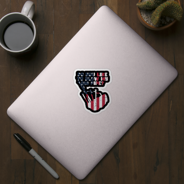 BAGPIPER AMERICAN FLAG by Tee Trends